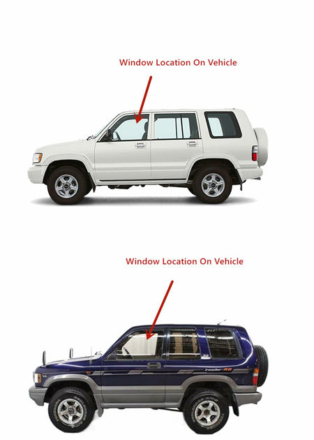 Driver Left Side Front Door Window Compatible with Isuzu Trooper 1992-2002 Models/ Compatible with Acura SLX 1996-1999 Models