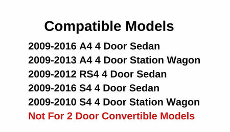 OEM Passenger Right Side Front Door Window Door Glass Compatible with Audi A4 S4 RS4 2009-2016 4 Door Model