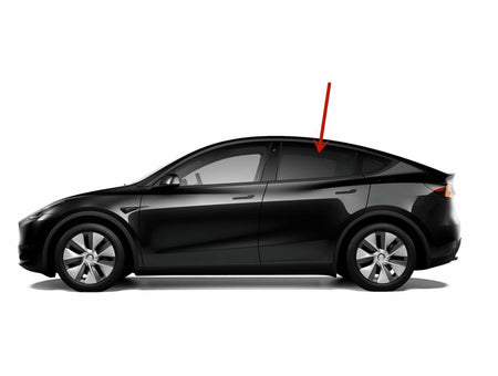 Tempered Privacy Driver Left Side Rear Door Window Door Glass Compatible with Tesla Model Y 2020-2025 Models