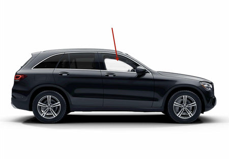 Passenger Right Side Front Door Window Door Glass Compatible with Mercedes Benz GLC250 / GLC300 / GLC350e / GLC43 AMG / GLC63 AMG 2016-2022 4 Door SUV Models