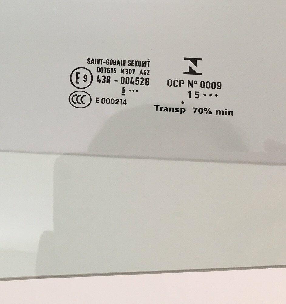 Driver Left Side Door Window Door Glass Compatible with Fiat 500 / 500C / 500e 2012-2019 Models