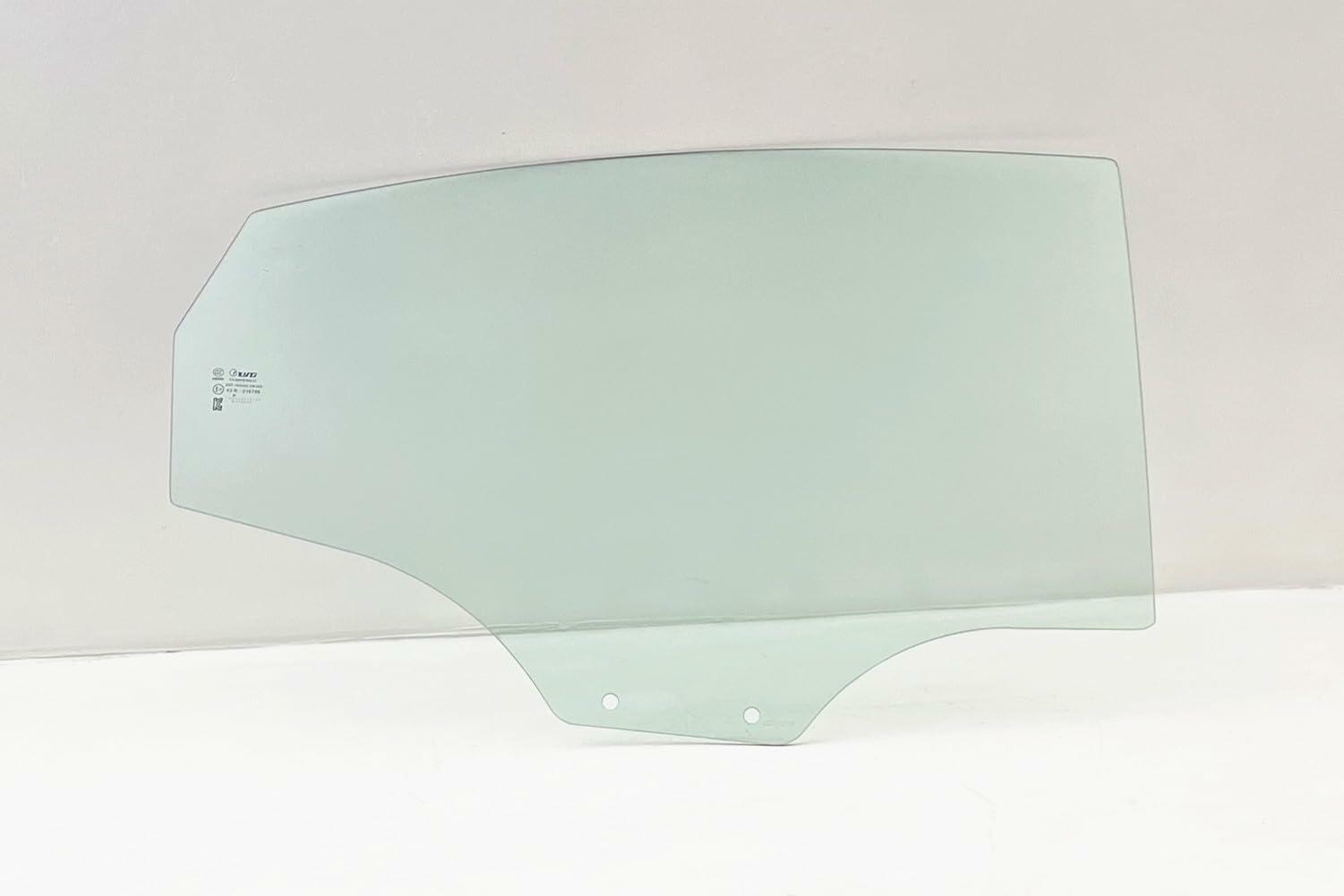 Tempered Passenger Right Side Rear Door Window Door Glass Compatible with Hyundai Accent 4 Door Sedan 2012-2017 Models