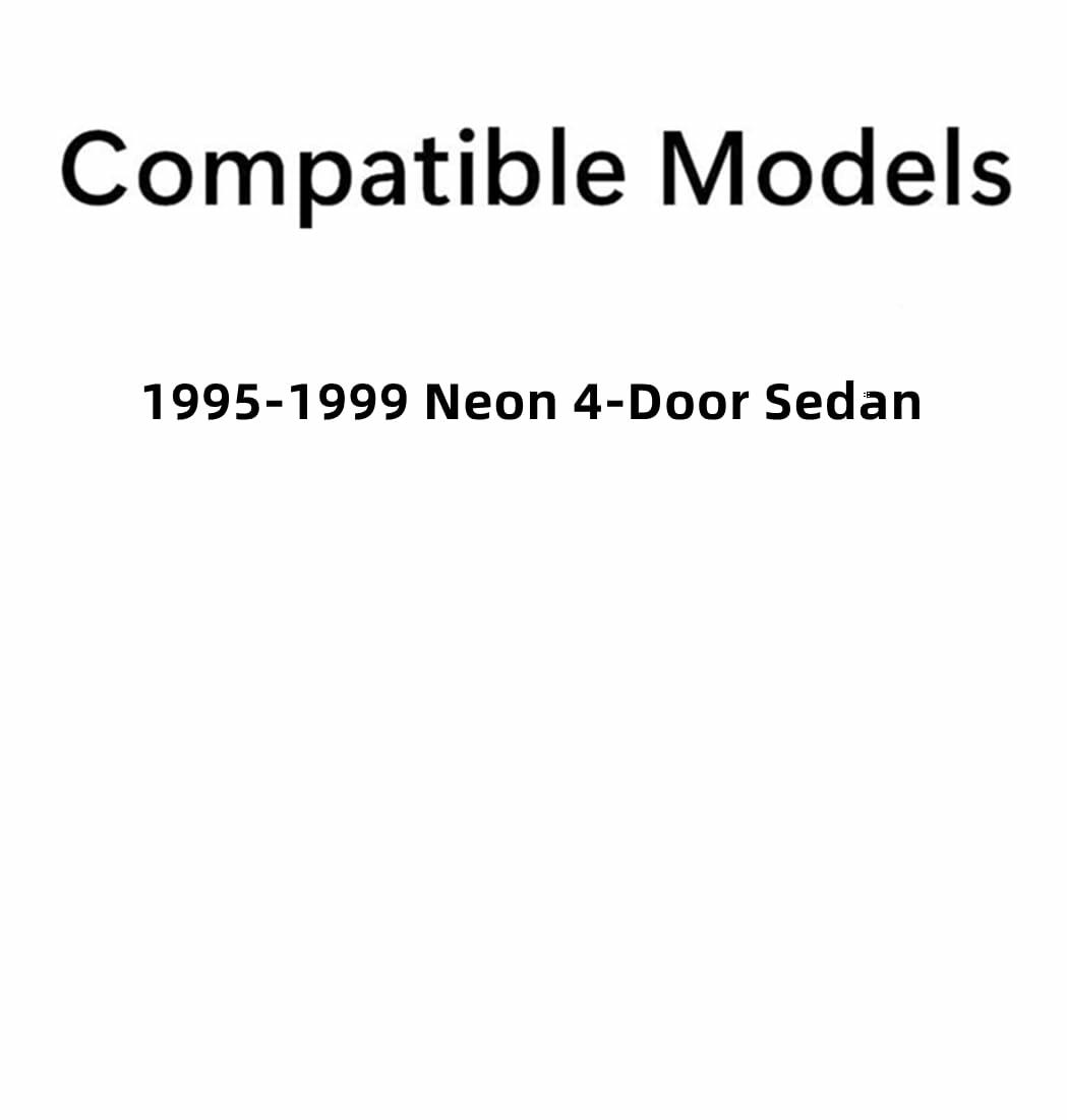 Passenger Right Side Front Door Window Glass Compatible with Dodge Neon/Plymouth Neon 4 Door Sedan 1995-1999 Models