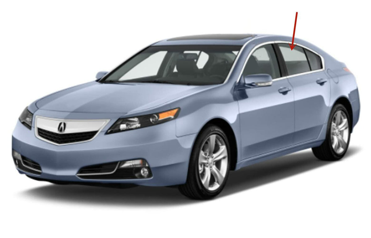 Tempered Driver Left Side Rear Door Window Door Glass Compatible with Acura TL 2009-2014 Models