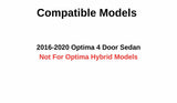 Driver Left Side Front Door Window Door Glass Compatible with Kia Optima 4 Door Sedan 2016-2020 Models (Not For Optima Hybrid)