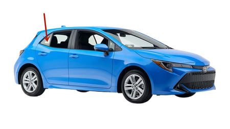Passenger Right Side Rear Vent Window Vent Glass Compatible with Toyota Corolla / Corolla GR 4 Door Hatchback 2019-2026 Models