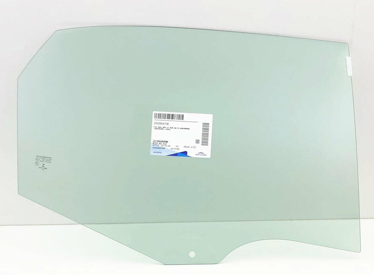 OEM Passenger Right Side Rear Door Window Door Glass Compatible with Fiat/Chrysler 500L 2014-2021 Models