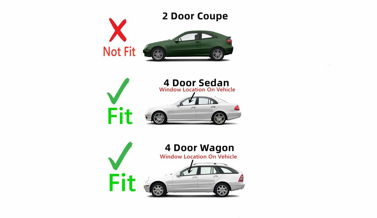 Driver Left Side Front Door Window Door Glass Compatible with Mercedes Benz C230 / C240 / C280/ C320 / C32 AMG / C350 / C55AMG 4 Door Sedan 2004-2007 Models