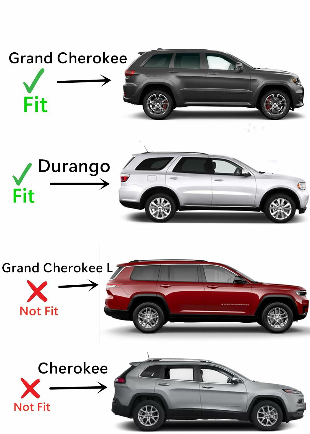 OEM Tempered Passenger Right Side Front Door Window Glass Compatible with Dodge Durango 2011-2026/Jeep Grand Cherokee 2011-2021/ Grand Cherokee WK 2022 Models (Not For Cherokee, or Grand Cherokee L)