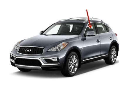 Driver Left Side Front Door Window Door Glass Compatible with Infiniti EX35 / EX37 / QX50 2008-2017 Models