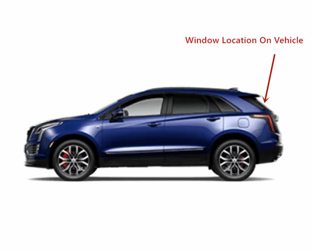 Heated Rear TailGate LiftGate Back Window Back Glass Compatible with Cadillac XT5 2017-2026 Models