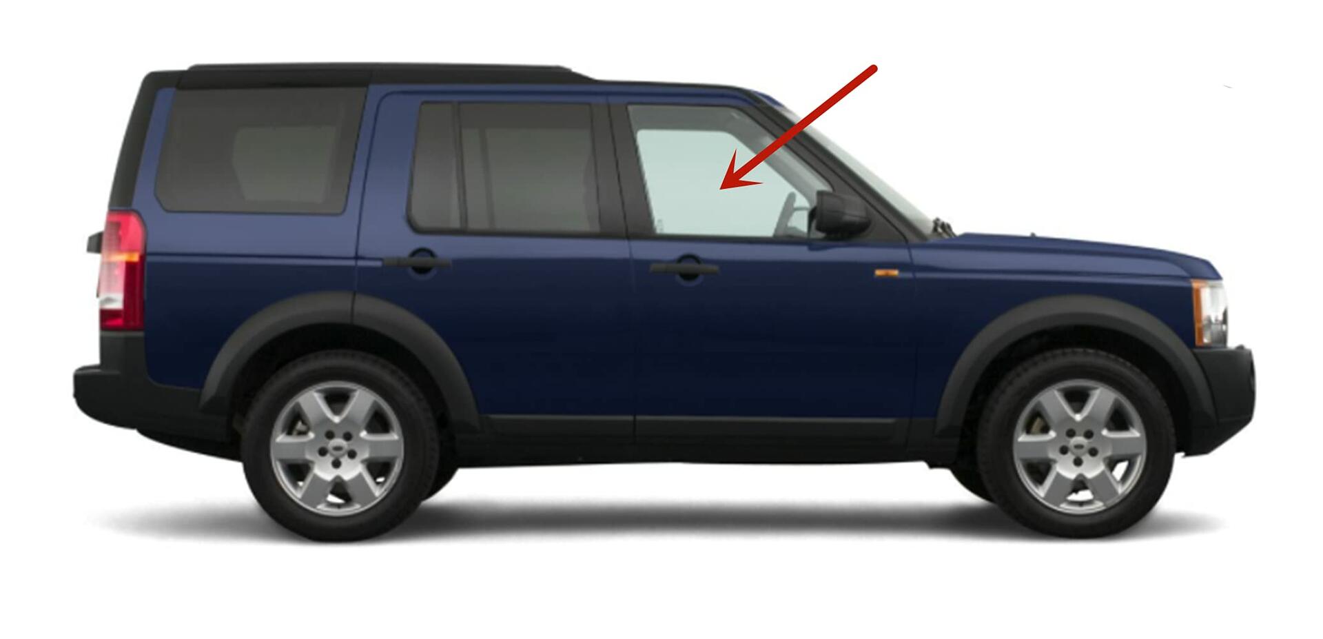 Passenger Right Side Front Door Window Door Glass Compatible with Land Rover LR3 2005-2009 Models/Land Rover LR4 2010-2017 Models