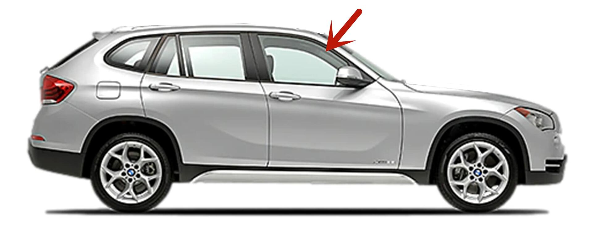 Passenger Right Side Front Door Window Door Glass Compatible with BMW X1 2011-2015 Models