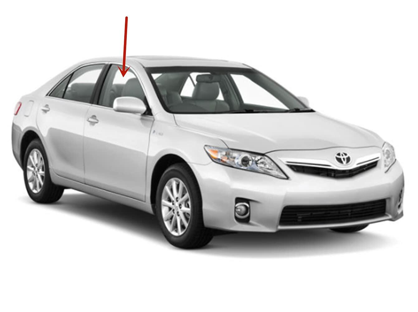 Passenger Right Side Front Door Window Door Glass Compatible with Toyota Camry / Camry Hybrid 4 Door Sedan 2007-2011 Japan Built Models