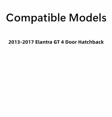Passenger Right Side Rear Door Window Door Glass Compatible with Hyundai Elantra GT 4 Door Hatchback 2013-2017 Models
