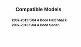 Driver Left Side Front Door Window Door Glass Compatible with Suzuki SX4 4 Door Hatchback/Sedan 2007-2013 Models