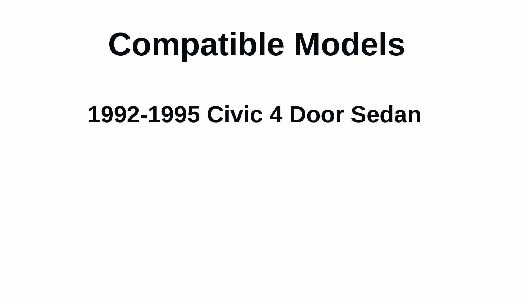 Passenger Right Side Front Door Window Door Glass Compatible with Honda Civic 4 Door Sedan 1992-1995 Models