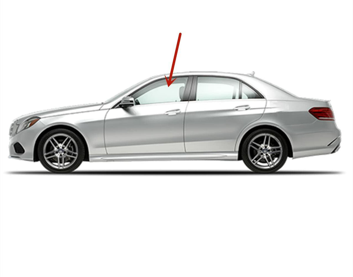 Tempered Driver Left Side Front Door Window Door Glass Compatible with Mercedes Benz E250/E350/E400/E550/E63AMG 4 Door Sedan/Wagon 2010-2016 Models