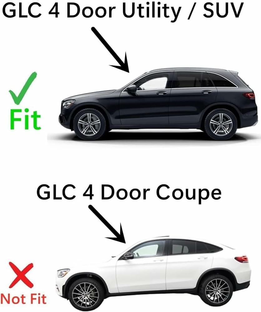 OEM Back Tailgate Window Back Glass Compatible with Mercedes Benz GLC250 / GLC300 / GLC350e / GLC43 AMG / GLC63 AMG 2016-2022 4 Door SUV Models