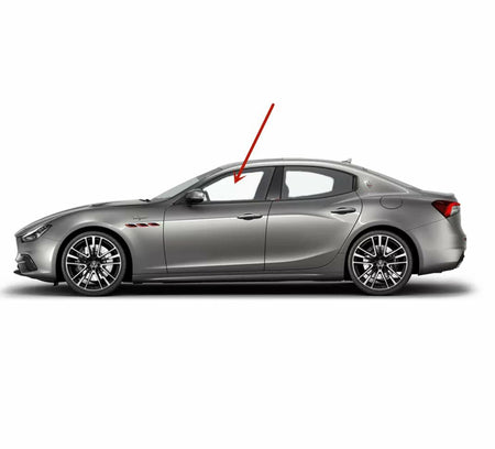 Tempered Driver Left Side Front Door Window Door Glass Compatible with Maserati Ghibli 2014-2024 Models