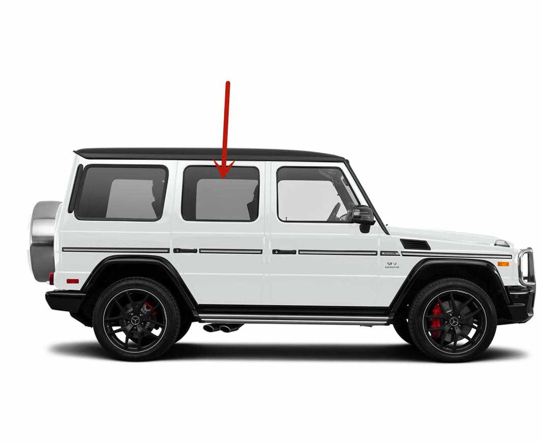 Rear Door Window Door Glass Compatible with Mercedes Benz G500 G55AMG G550 G63AMG 2002-2018 Models
