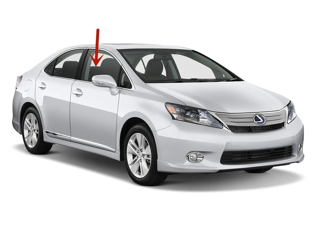 Passenger Right Side Front Door Window Door Glass Compatible with Lexus HS250 2010-2012 Models