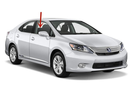 Passenger Right Side Front Door Window Door Glass Compatible with Lexus HS250 2010-2012 Models