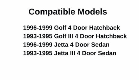 Passenger Right Side Front Door Window Door Glass Compatible with Volkswagen Golf III & Jetta III 1993-1995 / Golf & Jetta 1996-1999 4 Door Models
