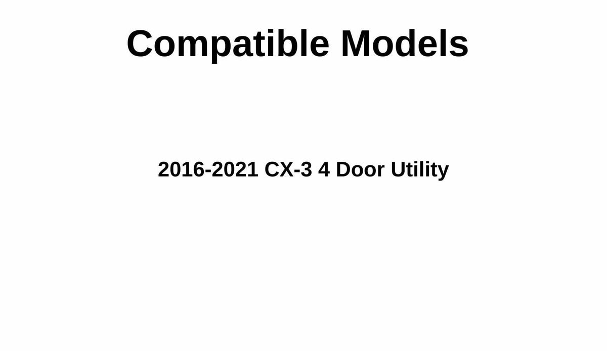 Passenger Right Side Rear Door Window Door Glass Compatible with Mazda CX-3 2016-2021 Models