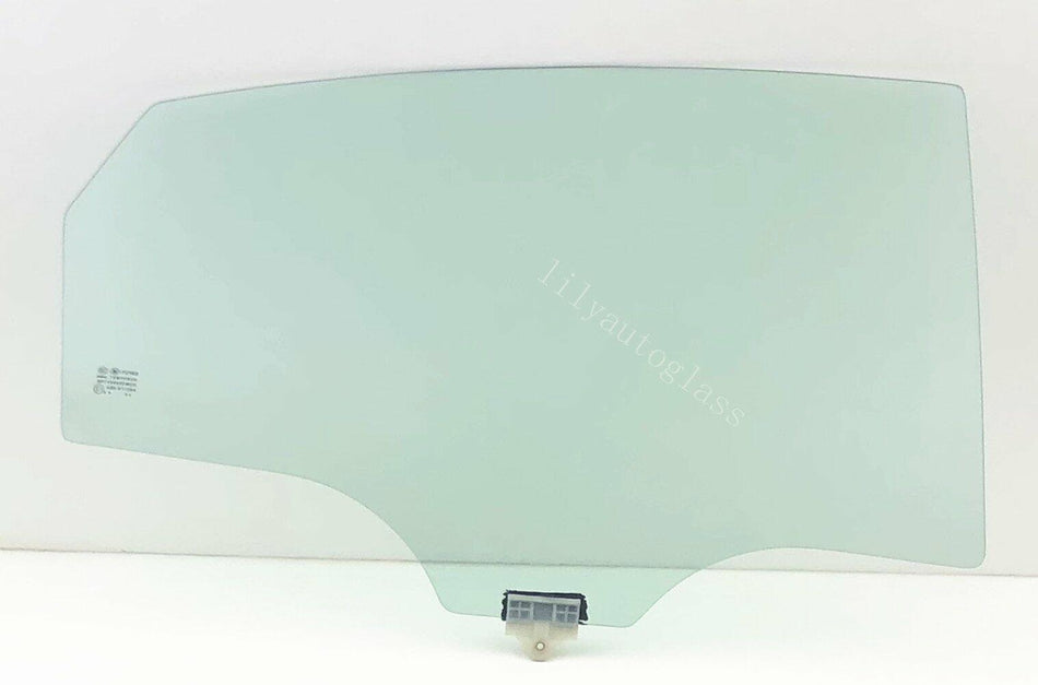 Passenger Right Side Rear Door Window Door Glass Compatible with Hyundai Sonata Plug-in / Sonata Hybrid 2016-2019 Models