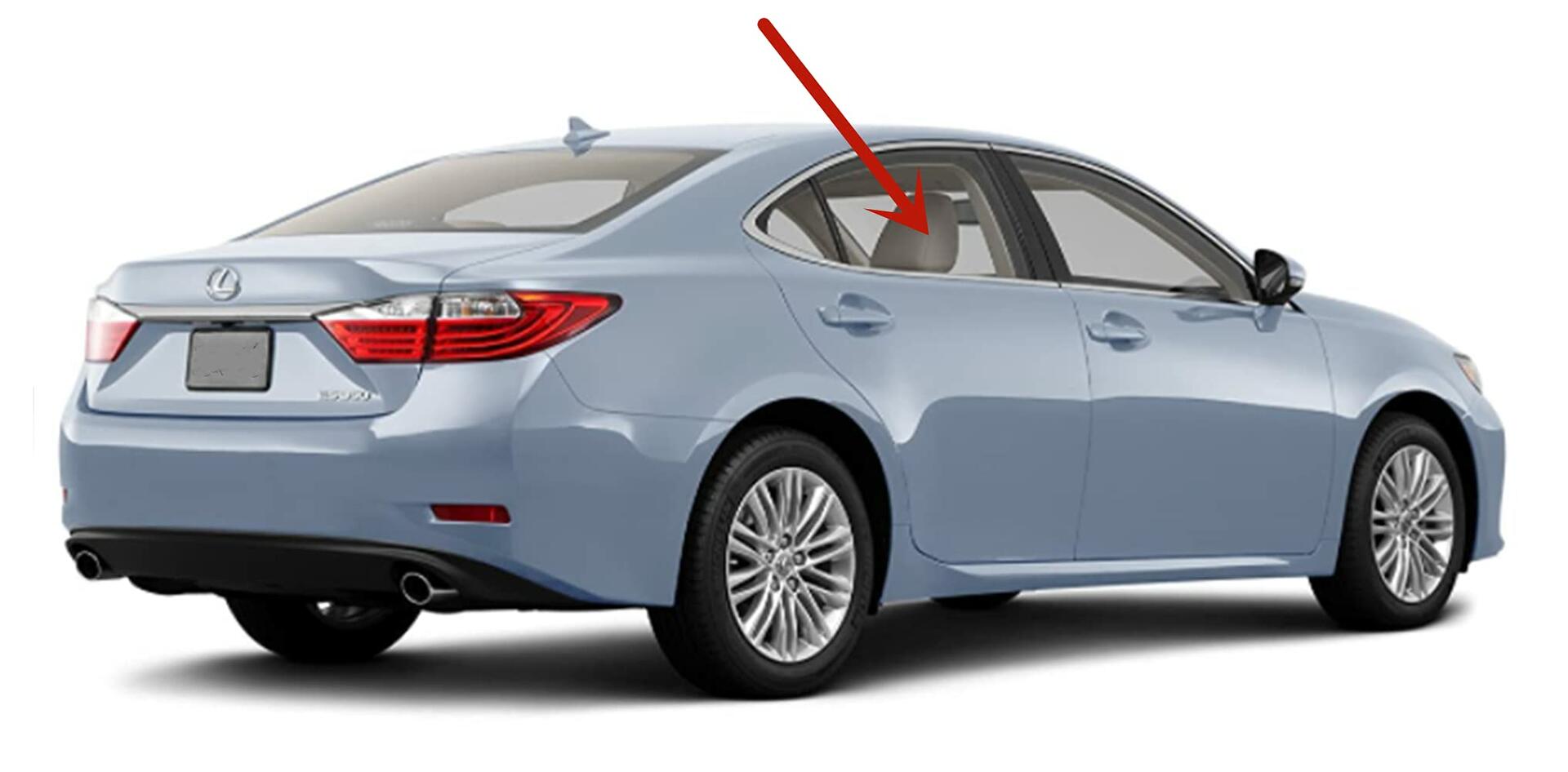 Passenger Right Rear Door Window Door Glass Compatible with Lexus IS250 2006-2013 / Lexus IS350 2006-2013 / Lexus IS-F 2008-2014 4 Door Sedan Models
