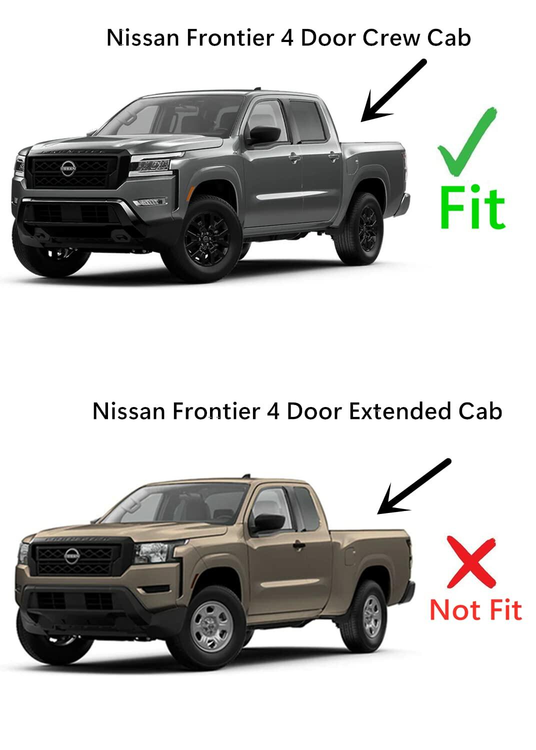 Tempered Factory Privacy Tinted Driver Left Side Rear Door Window Door Glass Compatible with Nissan Frontier 4 Door Crew Cab Pickup 2022-2026 Model