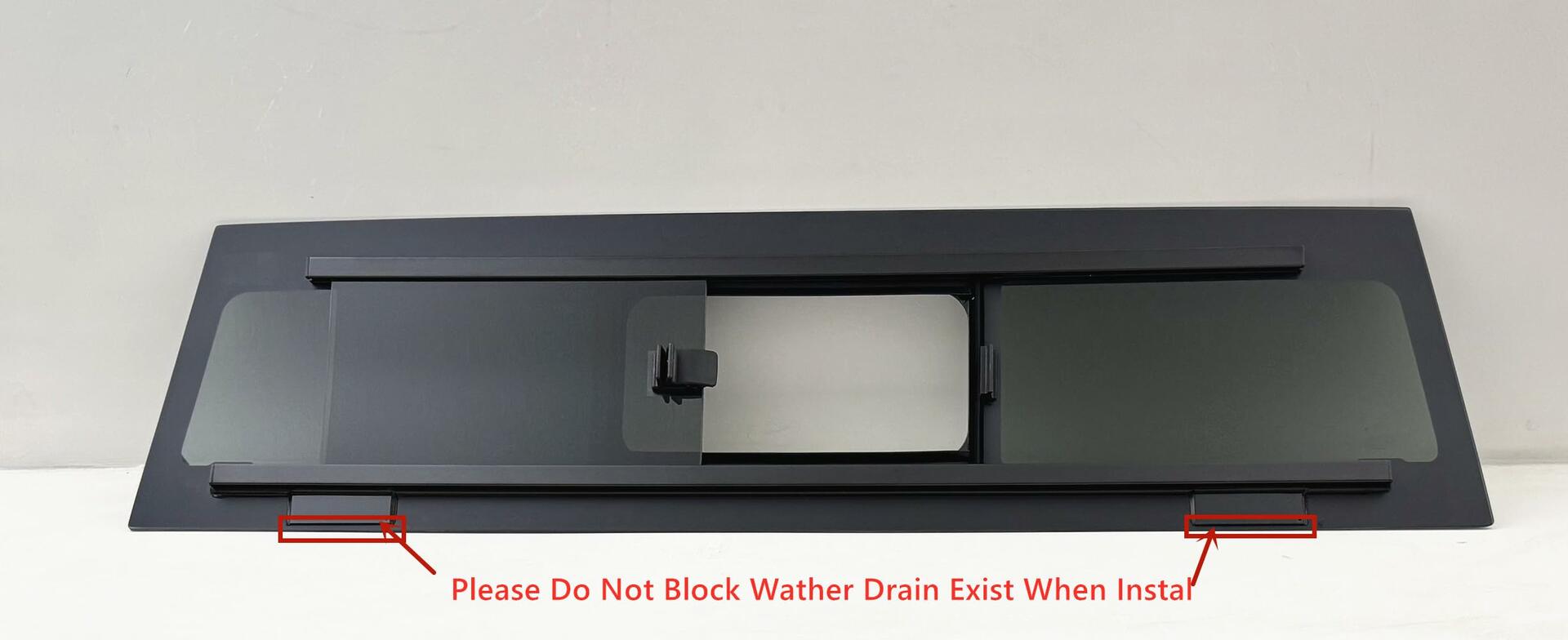 Manual Slider Style Back Window Back Glass Compatible with Ford Maverick 2022-2026 Models