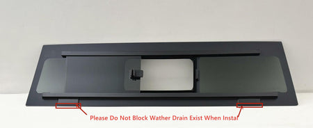Manual Slider Style Back Window Back Glass Compatible with Ford Maverick 2022-2026 Models