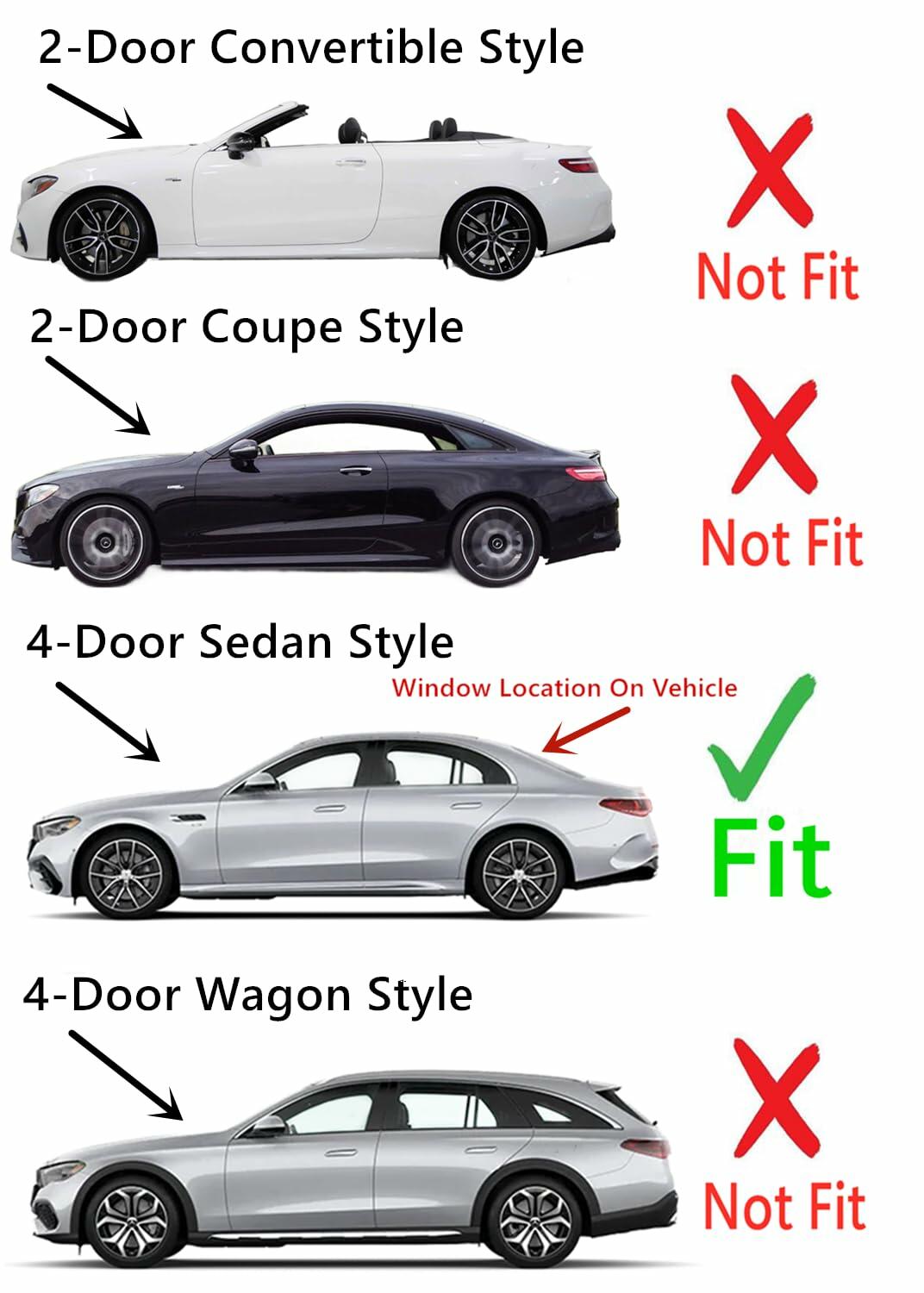 Heated Back Window Back Glass Compatible with Mercedes Benz E300 E43AMG 4 Door Sedan 2017-2019 / E350 4 Door Sedan 2020-2023 / E53AMG 2019-2023 4 Door Sedan Models