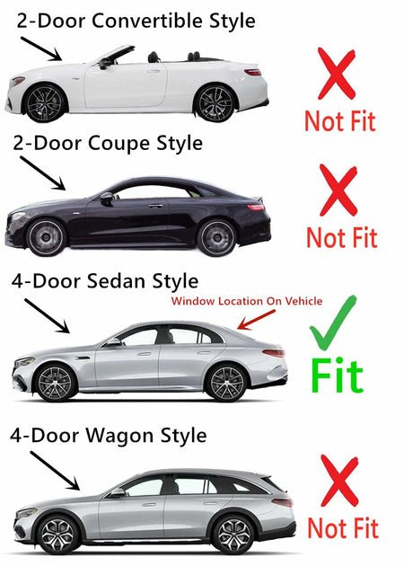 Heated Back Window Back Glass Compatible with Mercedes Benz E300 E43AMG 4 Door Sedan 2017-2019 / E350 4 Door Sedan 2020-2023 / E53AMG 2019-2023 4 Door Sedan Models