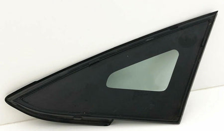 Tempered Black Moulding Style Passenger Right Side Front Vent Window Vent Glass Compatible with Ford Fiesta 2011-2019 Models