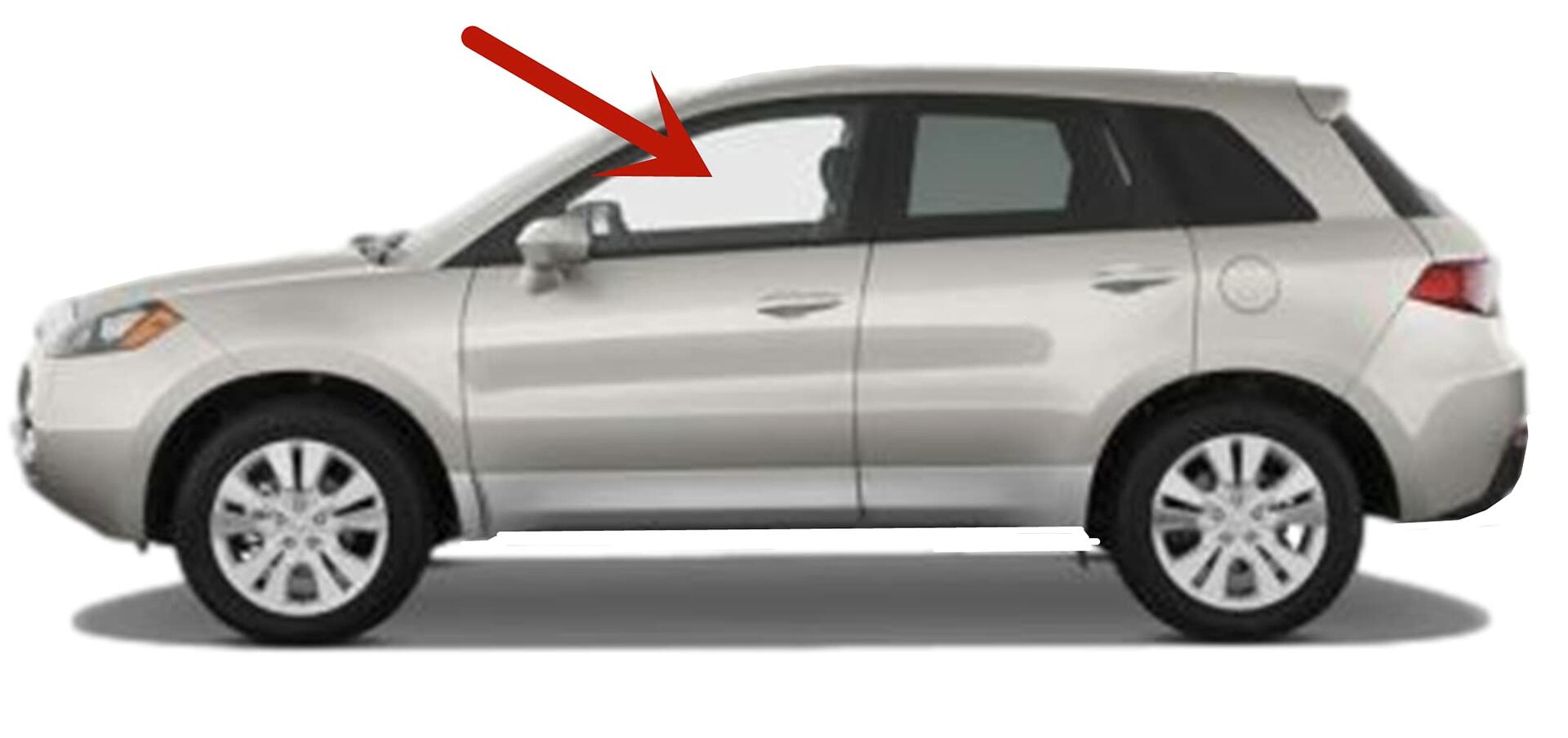 Driver Left Side Front Door Window Door Glass Compatible with Acura RDX 2007-2012 Models