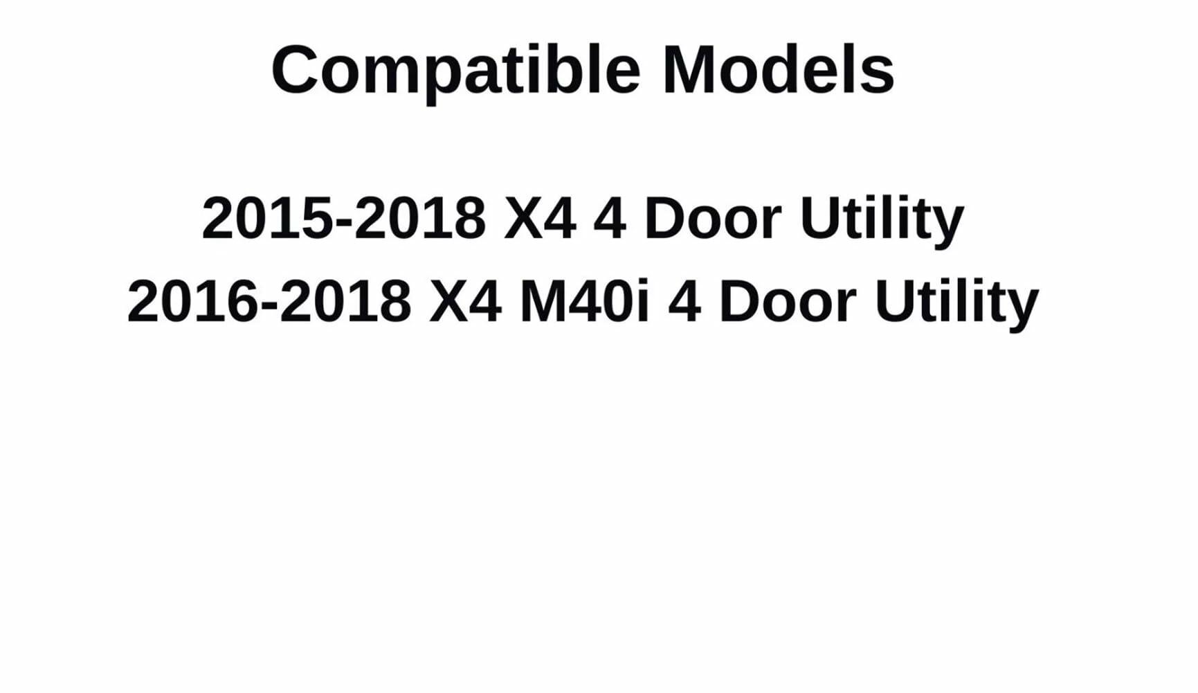 Tempered Passenger Right Side Front Door Window Door Glass Compatible with BMW X4 2015-2018 Models / X4 M40i 2016-2018 Models
