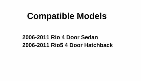 Passenger Right Side Front Door Window Door Glass Compatible with Kia Rio / Rio5 2006-2011 Models