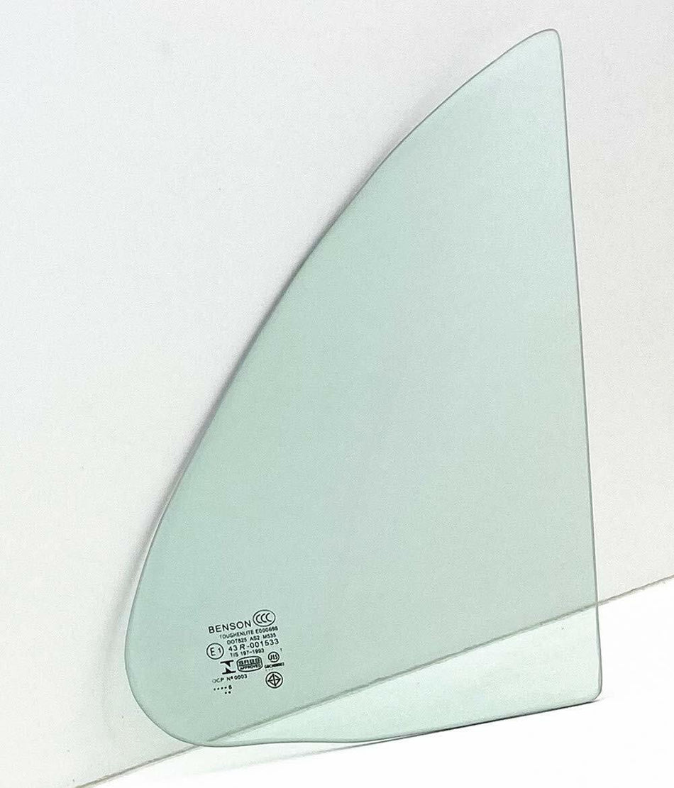 Passenger Right Side Rear Vent Window Vent Glass Compatible with Toyota Camry 4 Door Sedan 1992-1996 Models