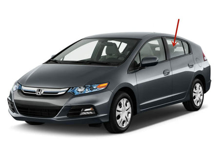 Driver Left Side Rear Door Window Door Glass Compatible with Honda Insight 4 Door Hatchback 2010-2014 Models