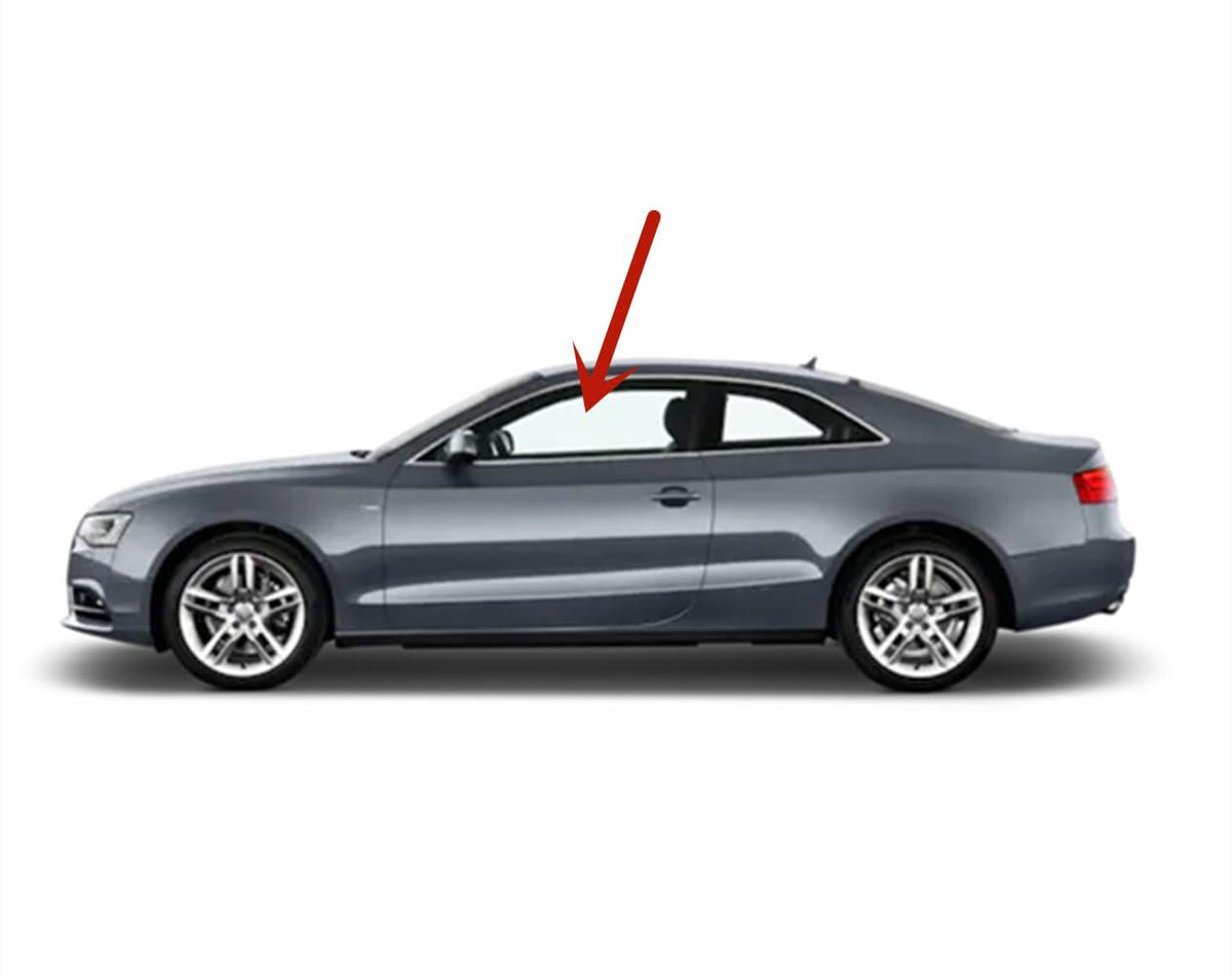 Tempered Driver Left Side Door Window Door Glass Compatible with Audi A5 S5 RS5 2008-2016 2-Door Coupe Models Only (Not For Convertible or Hatchback)