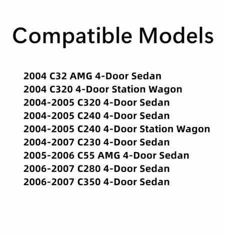 Driver Left Side Front Door Window Door Glass Compatible with Mercedes Benz C230 / C240 / C280/ C320 / C32 AMG / C350 / C55AMG 4 Door Sedan 2004-2007 Models