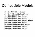 Driver Left Side Front Door Window Door Glass Compatible with Mercedes Benz C230 / C240 / C280/ C320 / C32 AMG / C350 / C55AMG 4 Door Sedan 2004-2007 Models
