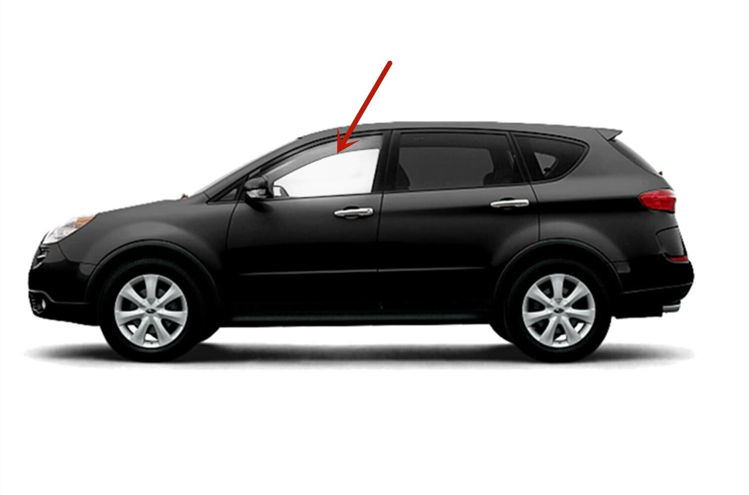 Clear Tempered Driver Left Side Front Door Window Door Glass Compatible with Subaru Tribeca / B9 Tribeca 2006-2014 Models