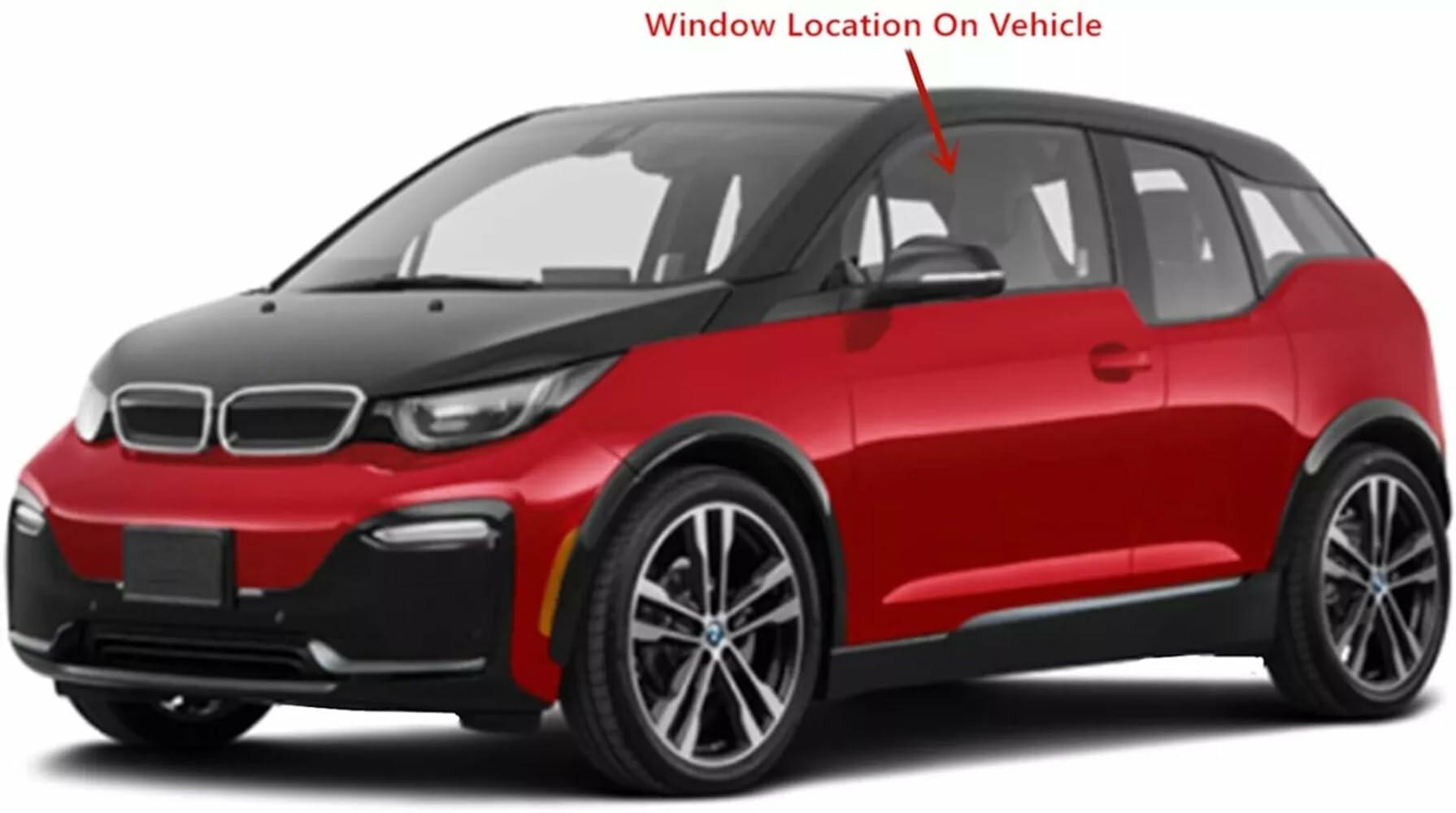 Driver Left Side Front Door Window Door Glass Compatible with BMW i3 4 Door Hatchback 2014-2020 Models