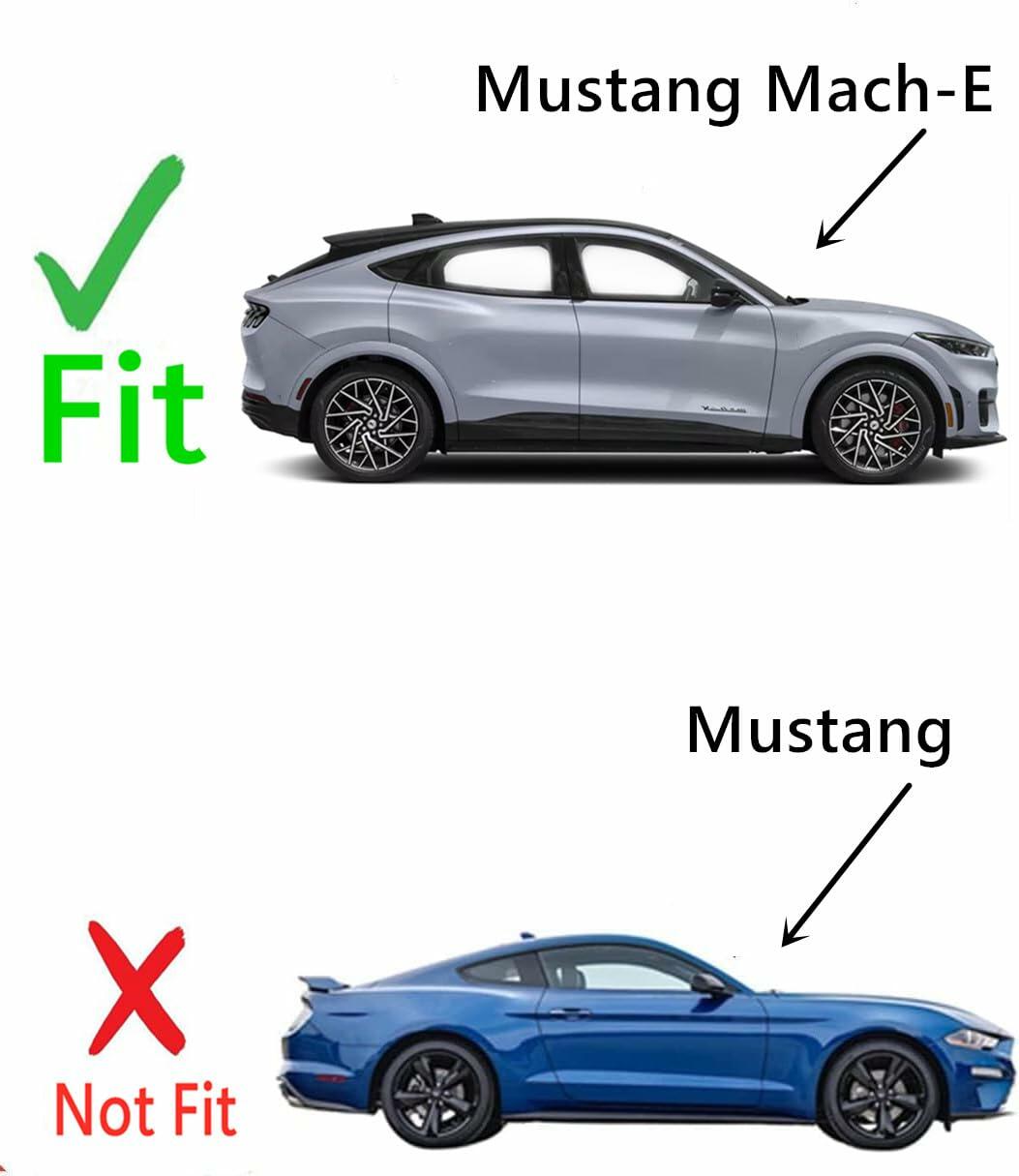Tempered Passenger Right Side Front Door Window Door Glass Compatible with Ford Mustang Mach-E 2021-2026 Models