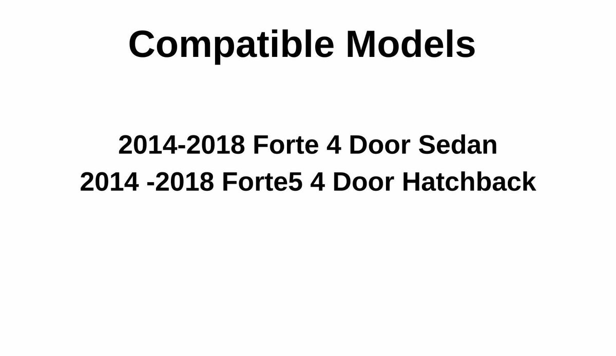 Driver Left Side Front Door Window Door Glass Compatible with Kia Forte / Fort5 2014-2018 Models