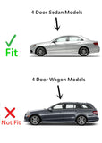Tempered Driver Left Side Rear Door Window Door Glass Compatible with Mercedes Benz E250 E350 E400 E550 E63AMG 4 Door Sedan 2010-2016 Models